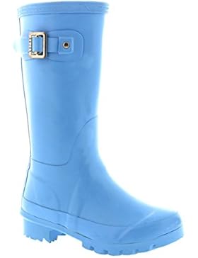 Unisex Kinder Original Gloss Dreck Gummi Gummistiefel Garten Regen Schnee Stiefel