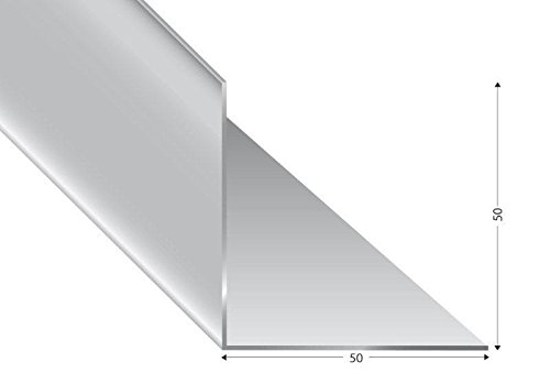 Preisvergleich Produktbild ALU-Winkel gleichschenklig, silber eloxiert50x50x200, 100cm
