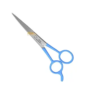 ALIS Professional SUPERCUT Salon Barber Hair Cutting Scissors Razor Edge Scissor WIth Blue Colour Handle | Shears Scissor For Beard | Mustaches Styling | Hair Cut Scissor 7.5 Inch (17.5 CM Barber Scissor Handle Blue Pack of 1)