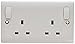 Price comparison product image Eaton P632 Premera 2-Gang Double Pole Switched Socket, Plastic, White, 13 A