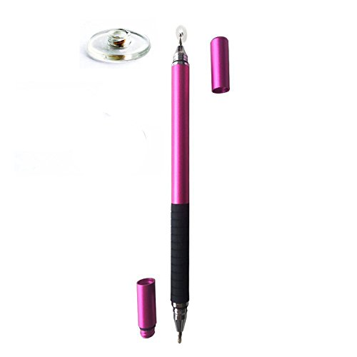 centrawin [2 in 1 Ipad Stylus Pen] Kapazitiven Stift rund dünn Spitze Disc Touchscreen Stift mit Mini Disc für iPad Pro 2 3 4 mini Air 2 iPhone 7 6S 5S Mehr Genauigkeit violett violett Einheitsgröße