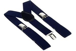 BARGAINEX Navy Boys Children Adjustable Braces Suspenders 1-8 Years