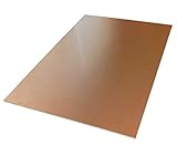 297/210/1.5mm AERZETIX: Placa Hojas de Cobre para Circuito Impreso 297/210/1.5mm 35µm Resina epoxi de Fibra de Vidrio C40694