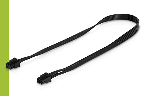 Adaptare 35116 60 cm Grafikkarte-Stromkabel 6-pin-PCIe-Stecker / 6-pin-Stecker schwarz - 3