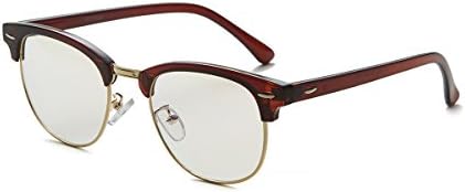 Yufenra Retro plain glass spectacles Clear Lens Square Frame 51MM