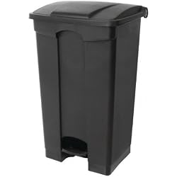 Jantex Cw724 Poubelle à pédale de Cuisine, 87 l, Noir