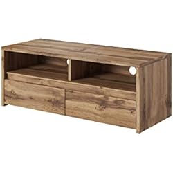E-com - Meuble TV Armoire Tele Table Television Tamar - 120 cm - Lefkas