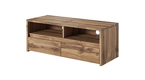 E-com - Meuble TV Armoire Tele Table Television Tamar - 120 cm - Lefkas