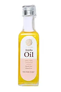 The Pure Story Jojoba oil-100% Pure Virgin Cold Pressed Moisturizer for Face, Skin, Hair & Nails for Sensitive & Dry Skin 100 ml