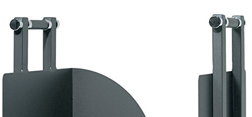 MS Beschläge® Holzkorb Holzwiege aus Metall Anthrazit beschichtet mit Rollen - 2