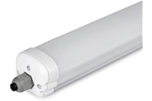 SILUMEN Réglette LED étanche 150cm 48W IP65 120lm/W Interconnectable - Unité/Blanc Neutre 4000K - 5500K
