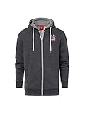 Durchgehender Reißverschluss FC Bayern München Kapuzenjacke Classic anthrazit, S