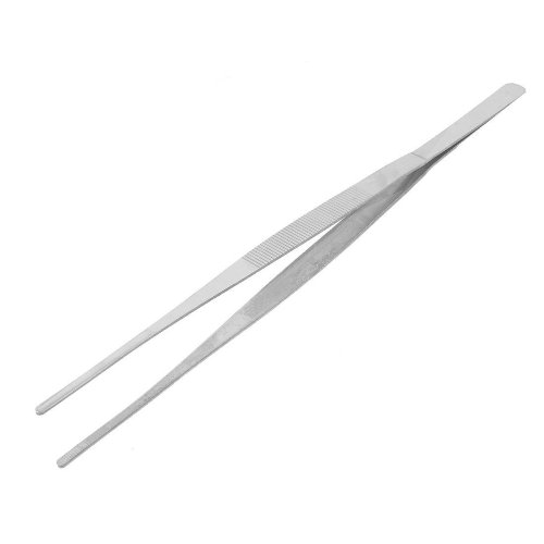 SODIAL(R) 29.5cm lange gerade Edelstahl nichtmagnetische Pinzette - 2