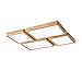 Produktbild Lang Guang Deckenleuchte, Nordic Wohnzimmerlampe, Moderne minimalistische rechteckige Atmosphäre, Schlafzimmerlampe aus massivem Holz, Lampe im japanischen Stil, Deckenlampe aus Holz
