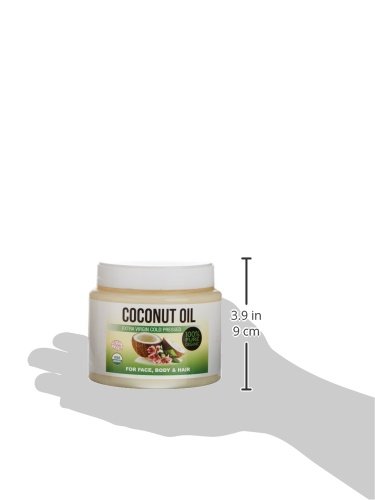 Kaltgepresstes extranatives Kokosöl für die Körper-, Haar-, Nagel- und Gesichtspflege, Coconut Moisturiser 100% organisch 500 ml - 3