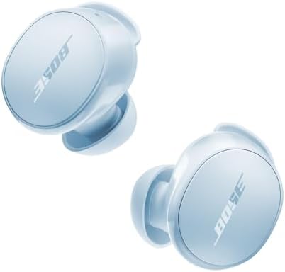 Bose QuietComfort Earbuds Auricolari Wireless Bluetooth con Cancellazione del Rumore Attiva, Microfono, Durata della Batteria Fino a 8,5 Ore, Deep Bass, IPX4, blu ghiaccio – edizione limitata