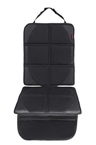 8safe Protector de Alta Calidad para Asiento de Coche | Nueva Version All-Black | Antideslizante y Resistente | ISOFIX Compatible | Material Oxford 600D | Tamaño ideal para Turismos/SUV
