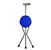 Produktbild LshkyGZH Tragbarer Blue Walking Stab Hocker, Crutches Falten Cane Seat Aluminum Alloy 2-in-1 Tripods Cane Stool The Old Man