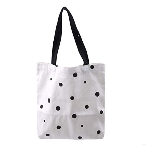 Preisvergleich Produktbild Vektenxi Frauen-Punkt-Muster-beiläufige Einkaufstaschen Faltbarer KurierbeutelHohe Qualität