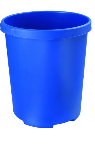 HAN 1836-14, Großpapierkorb KLASSIK XXL, Stabil, Formschön und in Premium Qualität, 50 Liter, blau