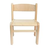 Childrens Furniture Solid Beech Wood One Children’s Chair without Armrest Natural Varnish - 3