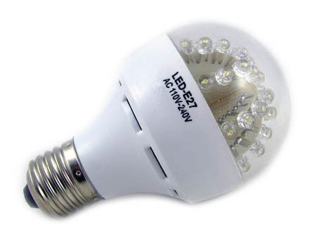 Preisvergleich Produktbild Nivitec Globe LED Lampe E27 60 LED (weiß) = 60W