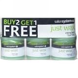 Salon System Just Wax Tea Tree Cream Wax with Natural Antiseptic Tea Tree 450g, 3 Pack