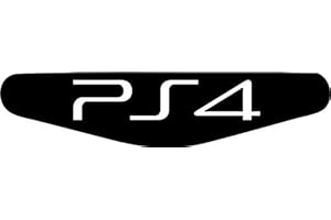 DECUS-SHOP Adesivo Play Station PS4 Lightbar, motivo a scelta nero nero PS4 (schwarz)