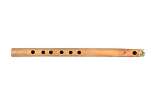 Kannan Musical Instruments Light Music Side Flute, 6 Holes (scale 4.5), Sandal with brown