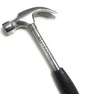 ELITRENDZ Curved Claw Hammer with Tubular Steel Shaft Handle | Head Weight : 1/2 LBS / 227 GMS |