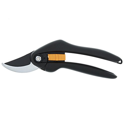 Fiskars Bypass-Gartenschere für frische Äste und Zweige, Antihaftbeschichtet, Hochwertige Stahl-Klingen, Länge 20 cm, Schwarz/Orange, SingleStep, P26, 1000567 - 2