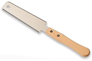 LSDZHK 6 Inch Hand Saw, Double Edge Sided Pull Saw Ryoba SK5 Flexible Blade 14/17 TPI Flush Cut Beech Handle Wood Saw for Woodworking Tools (Wood)