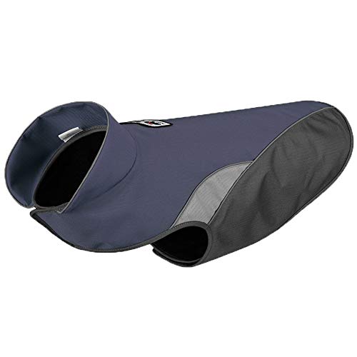 Preisvergleich Produktbild Bwiv Hundemantel Winter Große Hunde Bekleidung Warm Wasserdicht Hundejacke Weste Klettverschluss Fleece Futter Reflektierend Regenmantel Winterjacken für Haustier XXL Rückenlänge 47cm Blau