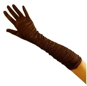 Aadishwar Creations Women's Full Sleeves Winter Protactive Hand Gloves (Brown, Large)