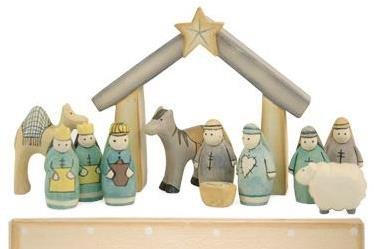 New East of India Boxed Nativity Set