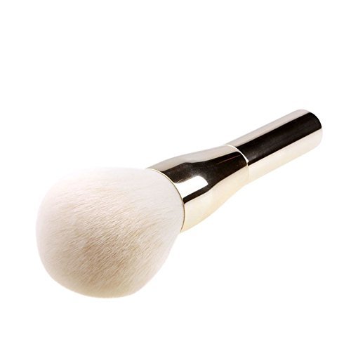 Lover Bar Gesicht Lose Puder Make Up Pinsel Metall-Profi Naturhaar Echthaar Cheek Rouge Kontur Highlighter Foundation Schminke Bürste-Schönheits kosmetik Tools Professionell Blender Bronzer Kabuki Brush (Gold) - 2