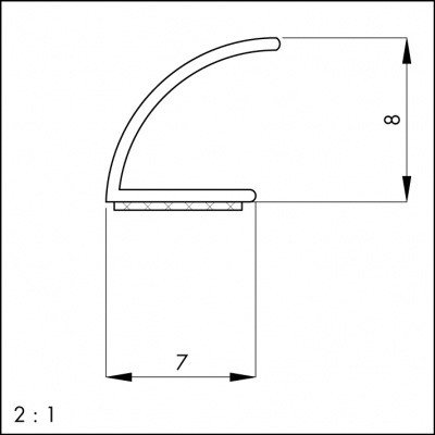 Silkondichtung Fensterdichtung selbstklebend Dichtung Silikon á 25m, Farbe:weiß;Profil:Omegaprofil - 2