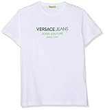  Versace Jeans Couture Herren Man Man T-Shirt Pullunder, Weiß (Bianco Ottico 003), Large