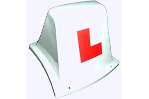 PLASTIC MOULDINGS NORTHERN LTD Dinky Driving Instructor Roof sign | Learner top box | Magnetic sign White