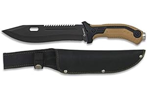 CUCHILLERIA DEPORTIVA Albainox - 32113 - Cuchillo albainox Coyote. Hoja: 19.5 - Herramienta para Caza, Pesca, Camping, Outdoor, Supervivencia y Bushcraft