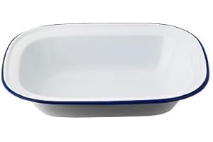 Lakeland Traditional Enamel 18cm Oblong Pie Dish by Lakeland