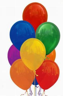 50 Basis Ballons, bunt sortierte Farben -90190-