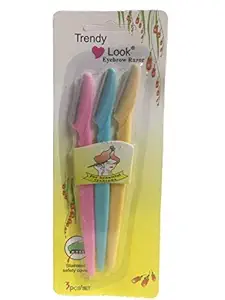 TRENDY LOOK EYEBROW RAZOR, 3 PIECES