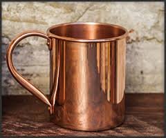 Saanvi Creations Copper Mug Plain Set of 1Pcs