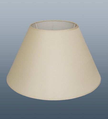 14" Empire Coolie Lampshade In Cream Fabric For Table Or Floor Lamp