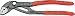 Produktbild Knipex Wasserpumpenzange Cobra/ 8701180, 180 mm, rot, 1 1/2 Zoll, 42 mm