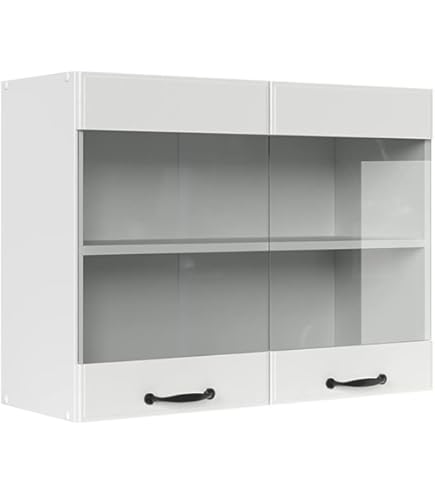 Vicco Hangkast R-Line, Blauw-grijs/Wit, 60 cm Plat | Bovenkast 60 cm
