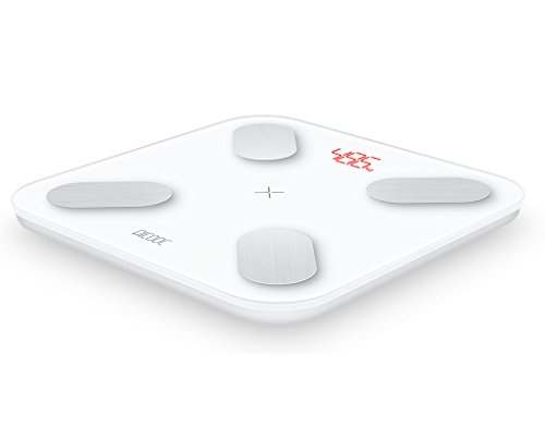 PICOOC PIC-MIPR-WI-10 Mini Pro - Bilancia per grasso corporeo, Bluetooth, app, intelligenza artificiale, analisi del corpo, per grasso corporeo, acqua, muscoli, Apple Android, bianco