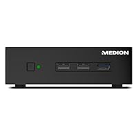 MEDION AKOYA S1503 D Mini-PC-System (Intel Celeron N2808, 2 GB DDR3L RAM, 32 GB M.2 SSD, Intel HD-Grafik, WLAN, Bluetooth 4.0, Windows 10 Home) schwarz