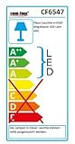 COM-FOUR® LED Leselampe,Reiselampe, Still Licht, Klemmleuchte mit Standplatz, Arbeitsplatzleuchte, LED Leselampe mit Klammer für eBook klemmbar, mit Schwanenhals ca 21 cm - 6